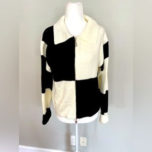 🆕 SOFIE THE LABEL Alani Checkered Zip-Up Sweater